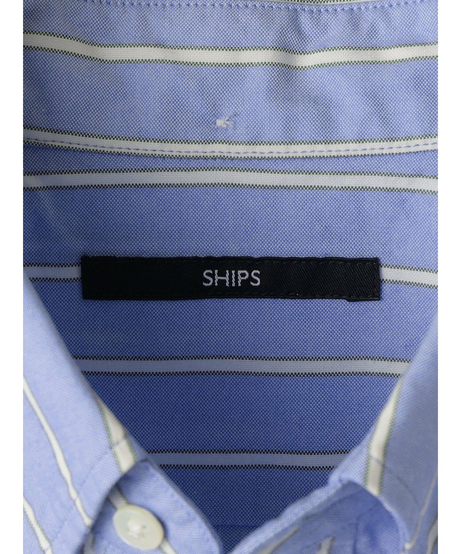 SHIPS: 播州織 ストライプ ショートスリーブシャツ